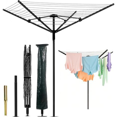 50m Umbrella Clothes Line Drying Rack (1/5)