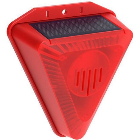Alarme solaire lumineuse et sonore - Voyant d'avertissement de sécurité, lumière anti-vol, chasse aux animaux (1/4)
