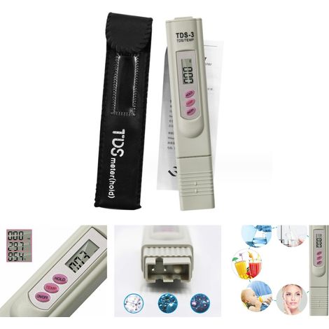 in 1 TDS Water Quality Tester - Widely Used Testing Tool - pH Meter for Drinking Water, Aquarium, Swimming Pool, Spa (1/5)