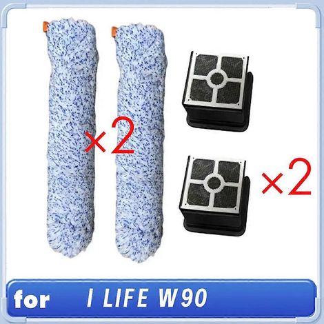 2Roller brosse et 2Filters pour I LIFE W90 sans fil sans fil sec nettoyage Smart balayage Roboat aspirateur Accessoy (1/5)