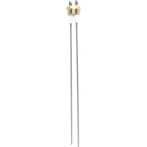 Water level electrode probe, 2 pins, PTFE insulation, brass, stainless steel, boiler fluid (1/5)