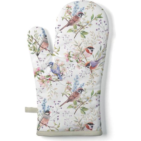 Gant de cuisine oiseaux printaniers Ambiente 18 x 30 cm