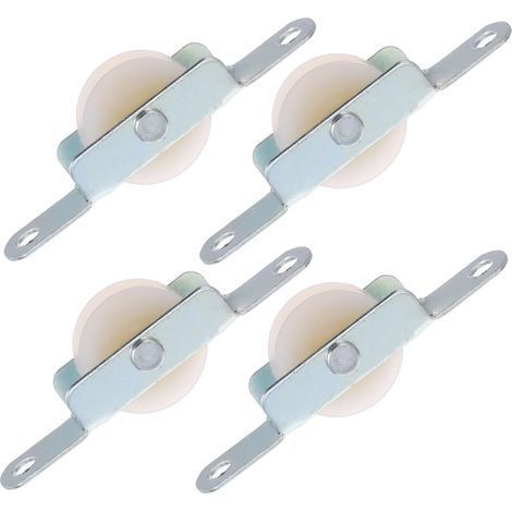 Paquet De 4 Support de Poulie pour Parasol Extérieur Roues Glissantes pour Réparation Parasol et Porte Coulissante Accessoires Robustes et Compatibles avec Umbrellas Jardin (1/5)