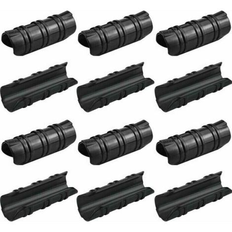 100 Pcs Serre Clips 25mm Clips Serre de Jardin Résistance aux Températures Elevées Fixation Bache Serre Durable Facile a Utiliser pour Fixation Serre Bannière Tuyau Jardin Films - Noir (1/5)