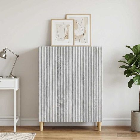 Aparador Gris Sonoma 66 x 34,5 x 90 cm Madera de Ingeniería (1/4)