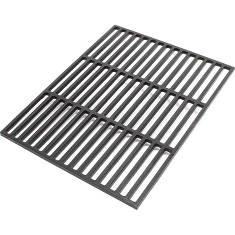 Gusseisen Grillrost eckig 45 x 35 cm massiv für Holzkohlegrill Gasgrill (1/5)