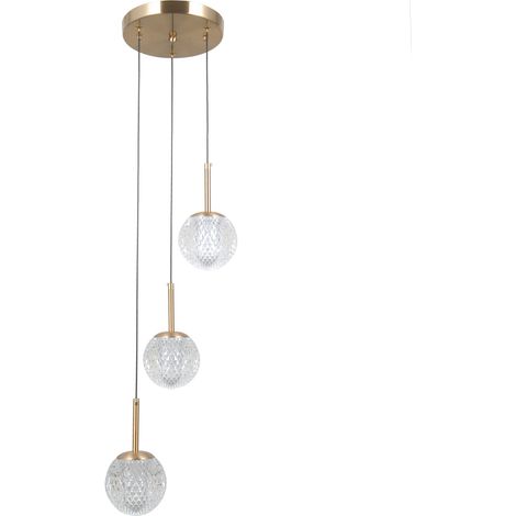PADRI 3 G9 Hängelampe Gold ITALUX PND-40827-3-HBR-CL