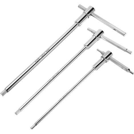 3mm 4mm 5mm Quick Twist T-Handle Hex Wrench Cr-V Steel (1/5)