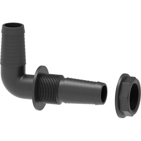 Raccordo passaparete 90° Arag con ghiera diametro 32mm G 1/2"