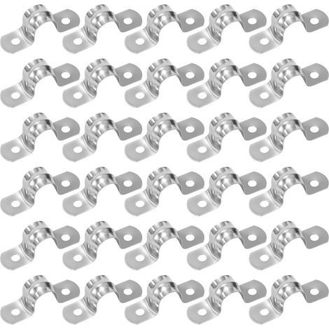 30 Collier De Serrage En U, Acier Inoxydable 304, Pour Tuyau 12mm, Fixation Robuste, Usage Industriel (1/5)