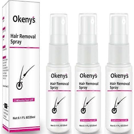 Spray dépilatoire indolore inhibiteur de croissance des poils (lot de 3) pour resserrer les pores (1/4)