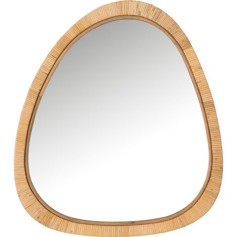 Miroir mural naturel en rotin - naturel (1/3)