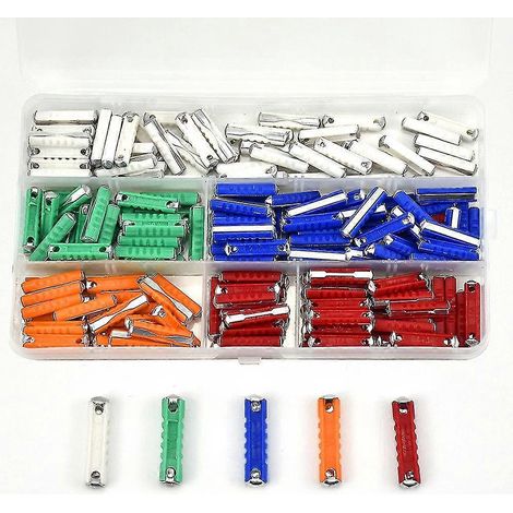 200 fusibles torpilles multicolores pour voiture, 5 A, 8