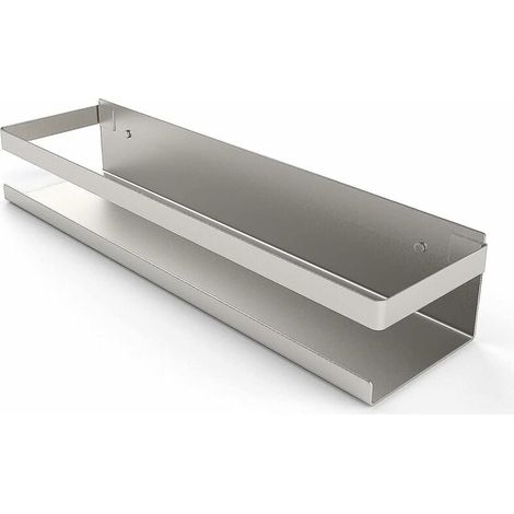 ZVD Étagère de Douche Sans Perçage, Étagère Salle de Bain Acier Inoxydable SUS304, Auto-Adhésif, Brossé 30 cm (1/3)