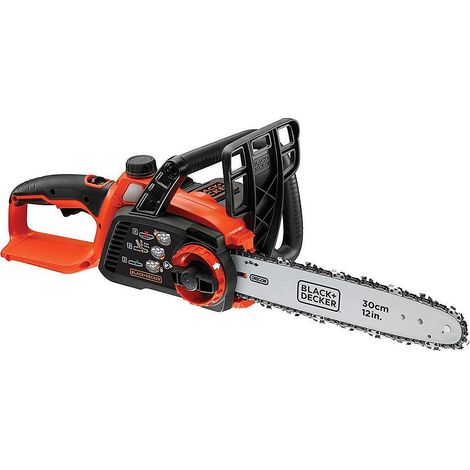 Black & Decker – Tronçonneuse à batterie 30 cm – 36V 2.0Ah – 560 coupes – Moteur Brushless – Lubrification automatique – GKC3630LB