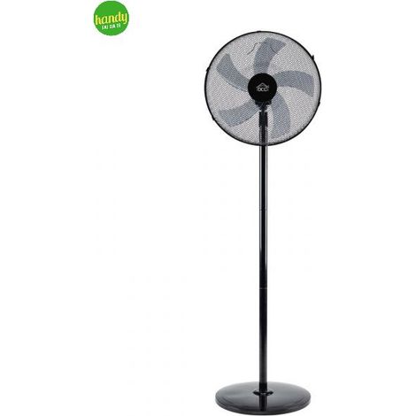DCG VE1646 Ventilatore a Piantana 5 Pale 3 Velocita' Oscillante Altezza Regolabile fino a 168 cm colore Nero