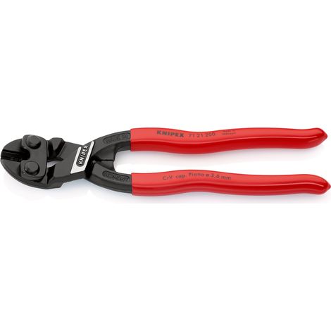 KNIPEX 71 21 200 SB CoBolt® Kompakt-Bolzenschneider mit Kunststoff überzogen schwarz atramentiert 200 mm (1/4)