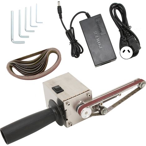 Mini ponceuse à bande électrique ajustable 110-240V AC, meuleuse polisseuse portable DIY, prise AU 775 (100W) (1/5)