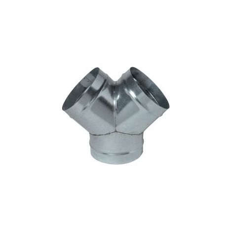 Culotte Simple à 90° : CS galva Ø 250mm (1/2)