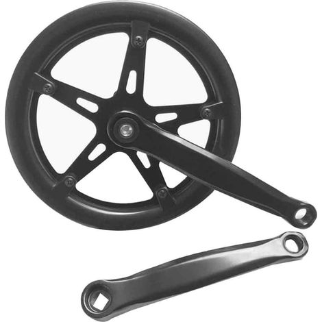 juego de bielas, 46 dientes, acero, brazo de biela de 170 mm, bicicleta de carretera (1/5)