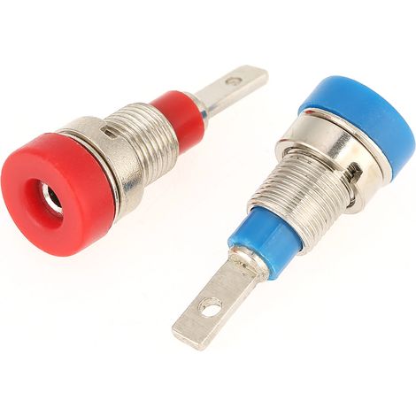 5 fiches bananes de couleurs différentes pour cordons de test à montage sur panneau de 2,0 mm (1/5)