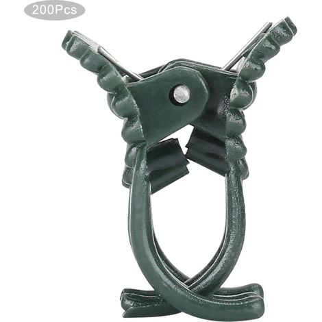 200 clips de fixation pour plantes en forme de fleur, supports pour orchidées, accessoires de jardinage verts (1/5)