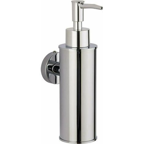 Distributeur de savon mural en acier inoxydable argent 304, distributeur de savon mural à presse pour gel douche et désinfectant pour les mains d'hôtel