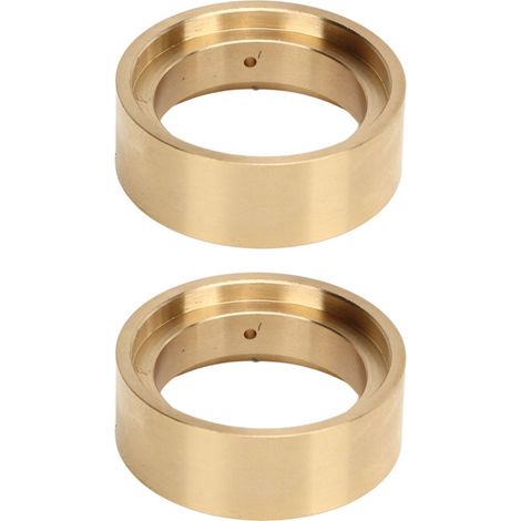 Juego de 2 anillos de sujeción internos de latón para llantas Beadlock profesionales de 1,3 pulgadas (3,3 cm) para coches RC 1/18, color dorado.