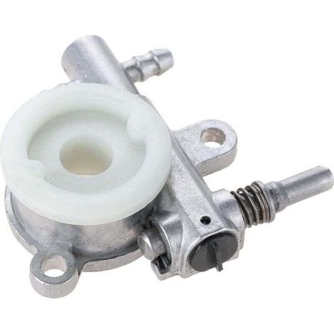 Basetbl – Pompa dell'olio per motoseghe da 25cc e 38cc – Lega di alluminio – Lubrificazione ottimale per motoseghe – Ricambi (1/4)