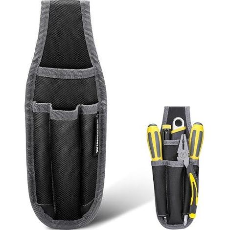 Multi-Usages Ceinture à Outils, Professionnelle Petite Sacoche à Ceinture, Sac de D'électricien, Oxford Tissu Taille Travail Pouch pour électriciens techniciens (1/5)