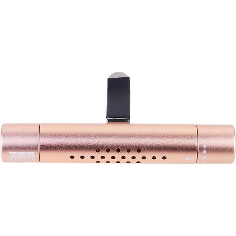 Base de parfum de voiture à clip en forme de rose, diffuseur de parfum solide pour aromathérapie, décoration intérieure du tableau de bord, cadeau festif, champagne-8X4cm