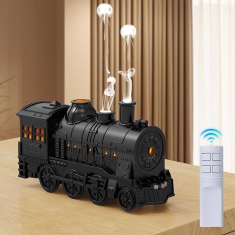 Aromatherapie-Diffusor (300 ml) mit Fernbedienung, ätherischen Ölen, Luftbefeuchter mit 2 Leuchten, 2 Vernebelungsmodi und automatischer Abschaltung für Zuhause