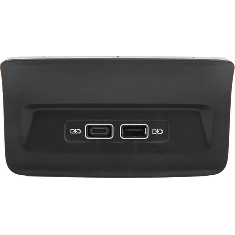 Schwarzer USB-Ladeanschluss für die Rücksitze 5QD035726L, kompatibel mit KODIAQ KAROQ ab 2017 (1/5)