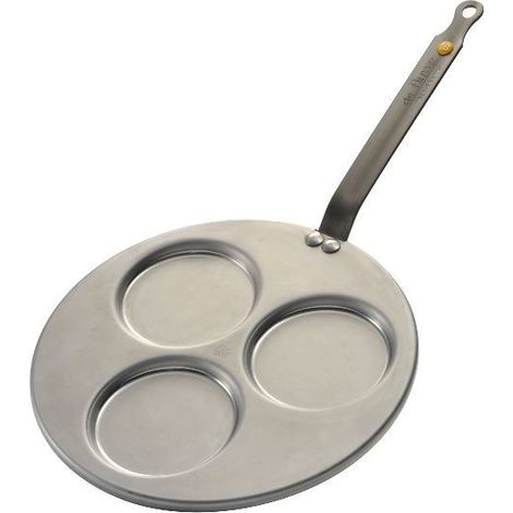 De Buyer Triblinis sartén 27 cm gris acero tradicional
