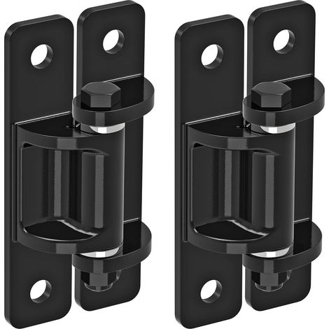 Charnières de portail robustes en acier avec roulement d'espacement et revêtement électronique, boulons amovibles pour portes battantes, allées et portails de ferme (1/5)