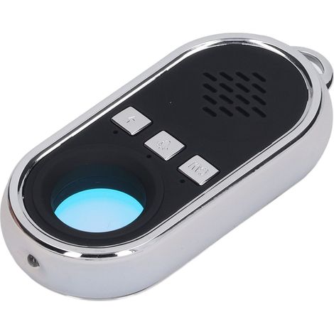 Détecteur de caméra infrarouge avec alarme sonore et visuelle, sans fil et LED, anti-espionnage pour appartements et hôtels (noir). (1/5)