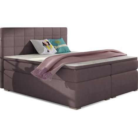 Lit chambre d'hôtel avec matelas tissu parme Alko-160x200 (1/5)