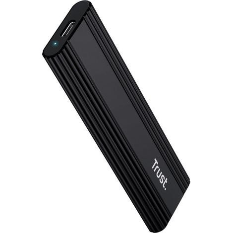 Trust 25806 contenitore di unità di archiviazione Box esterno SSD Nero