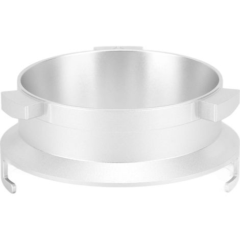 Anneau doseur de café moulu de 51 mm, entonnoir doseur en alliage d'aluminium pour machines Delonghi série 9 (9335, 9155, 9355, 9665), argent (1/5)