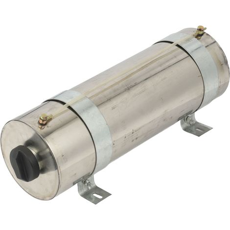 Réservoir de carburant 10L en acier inoxydable avec bouchon, compatible chauffage stationnaire Webasto, cuve de stockage diesel robuste pour camping-car et camion. (1/5)