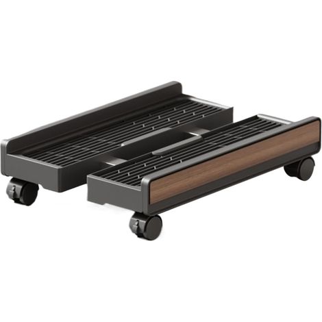 Support pour Unité Centrale PC Plateforme Réglable En Hauteur Avec Roues À Chariot Pour Unité Centrale pour Bureau Maison Écran Imprimante Console Stockage Sol (1/5)