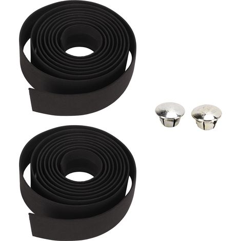 Lenkerband für Rennräder mit silbernen Enden, aus rutschfestem und stoßdämpfendem EVA-PU, ideal für Mountainbiker. (1/5)