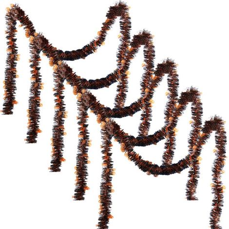 Guirlande Halloween - Fil Métallique PVC Brillant - 2,8 M - Décor Suspension Porte Mur Fenêtre - Lot de 5 (1/5)