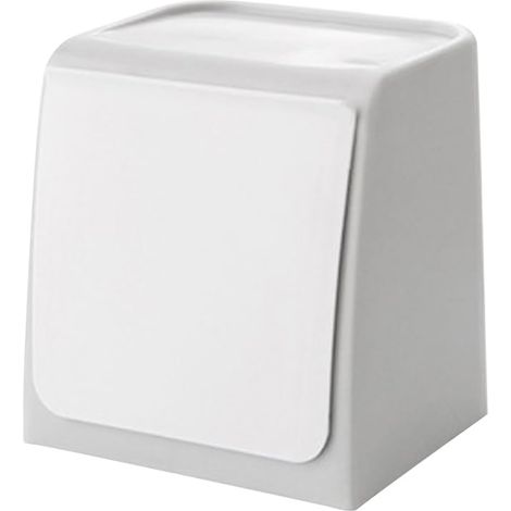 Poubelle Murale Mini Avec Couvercle Rabattable Conteneur À Ordures Sans Perçage Pour Cuisine Salle De Bain Bureau Rangement Compact Gain De Place 5.71X4.92X5.83 in (1/5)