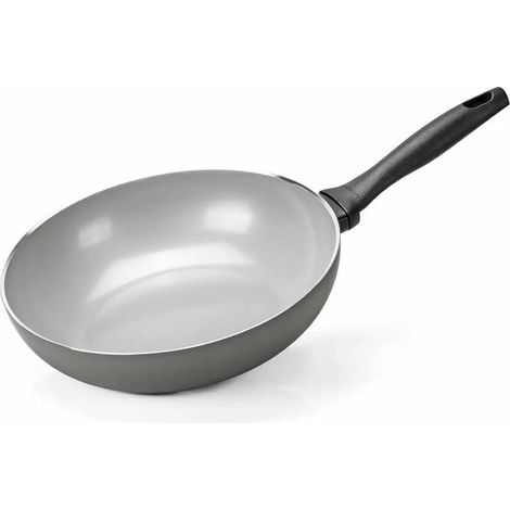 Moneta Melodia wok noir 28 cm aluminium recyclé