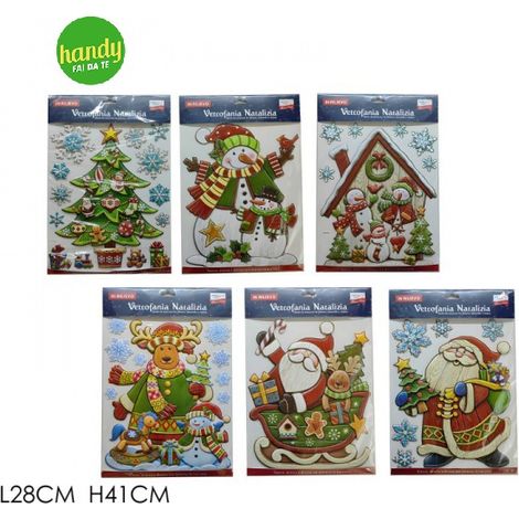 Sticker natalizi General Trade 6 soggetti assortiti