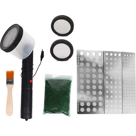 Kit de flocage, applicateur d'herbe statique avec poignée pour modélisme DIY -- (1/5)