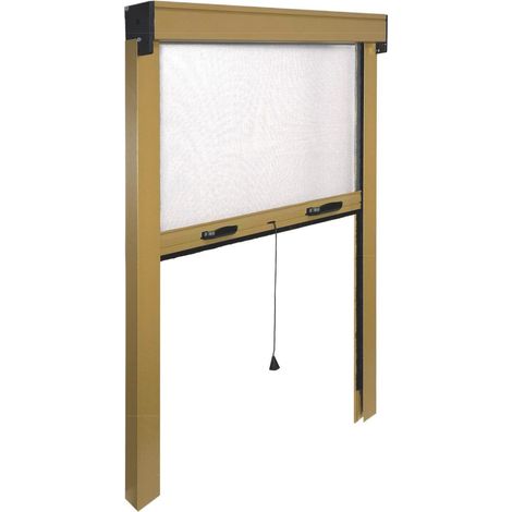ZANZARIERA VERTICALE IN KIT col. Bronzo cm.100x160