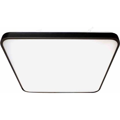 Plafoniera LED Milagro Fabio quadrata 37cm 23W nera (1/5)