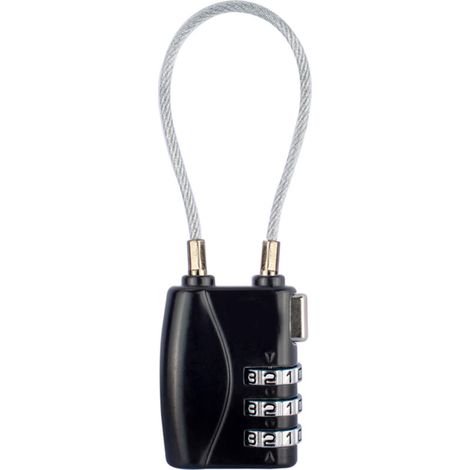 Mini lucchetto di sicurezza per bagagli approvato dalla TSA, lucchetto di sicurezza per valigie, armadi, borse per laptop (1/5)